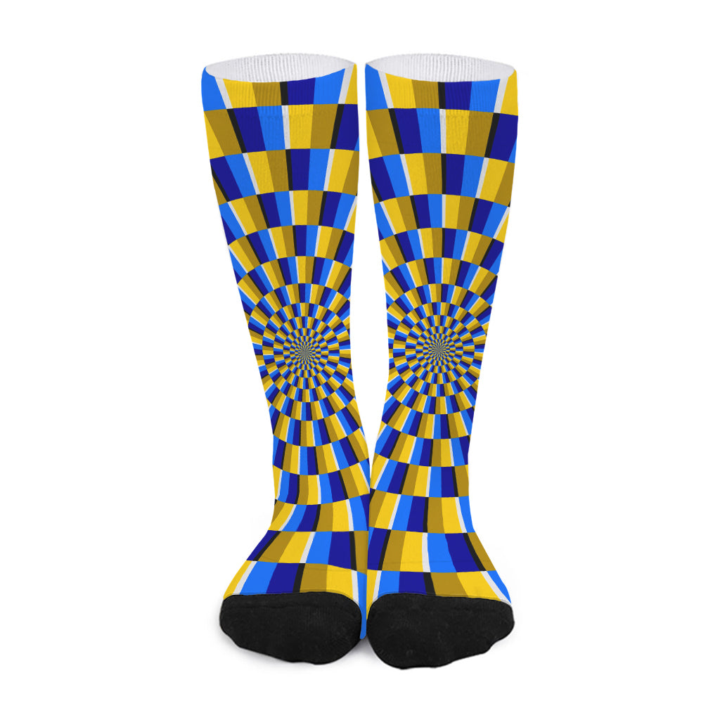 Dartboard Moving Optical Illusion Long Socks