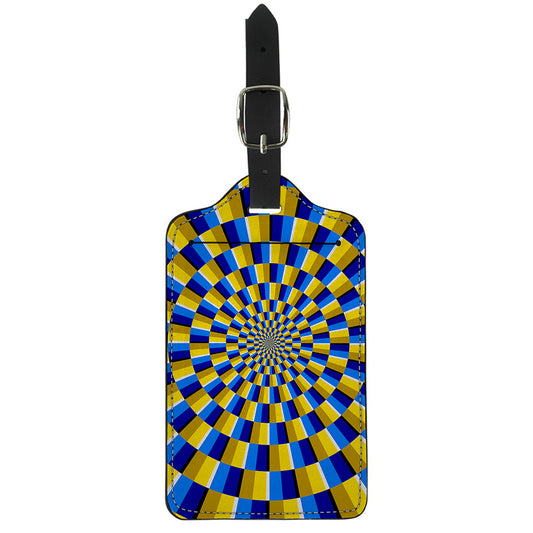 Dartboard Moving Optical Illusion Luggage Tag