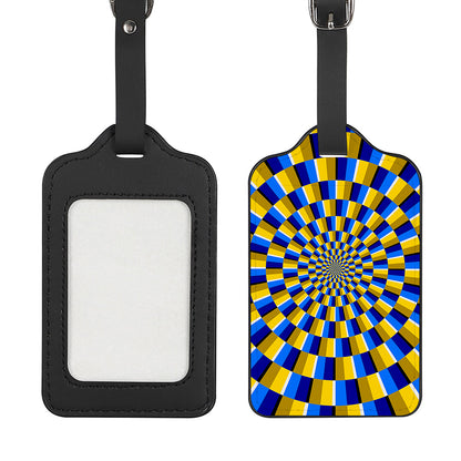 Dartboard Moving Optical Illusion Luggage Tag