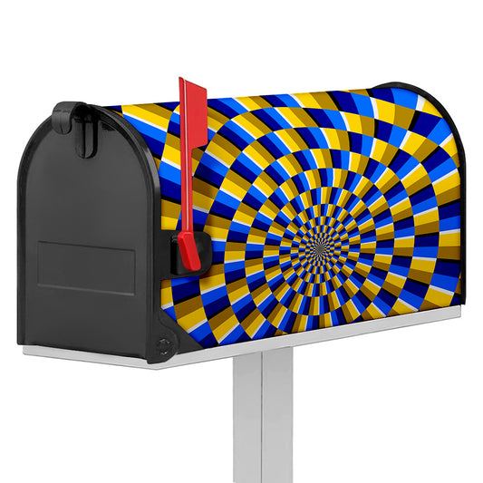 Dartboard Moving Optical Illusion Mailbox Cover