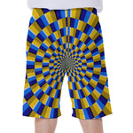 Dartboard Moving Optical Illusion Men's Beach Shorts