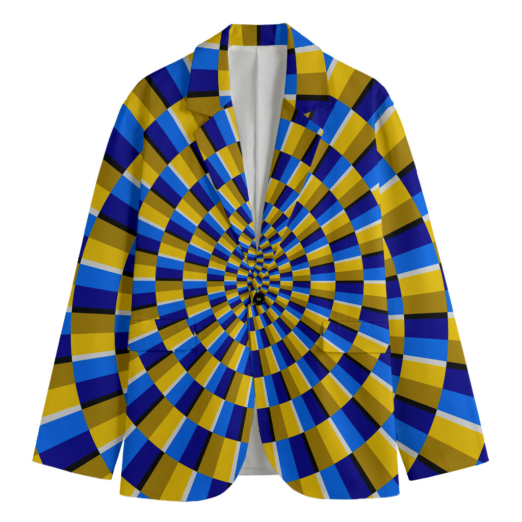 Dartboard Moving Optical Illusion Men's Blazer