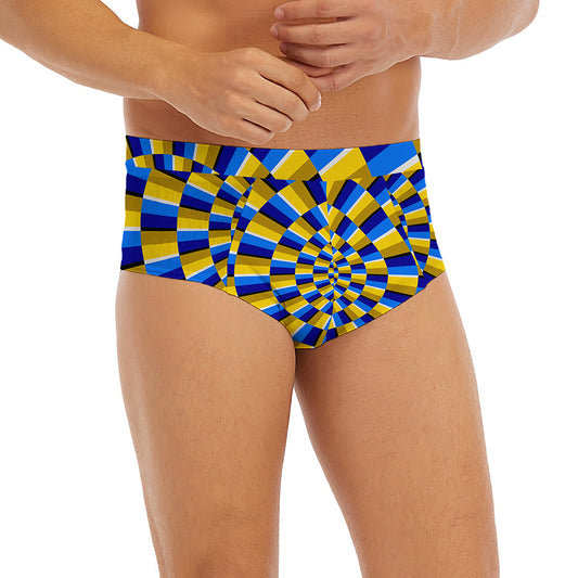 Dartboard Moving Optical Illusion Men's Briefs