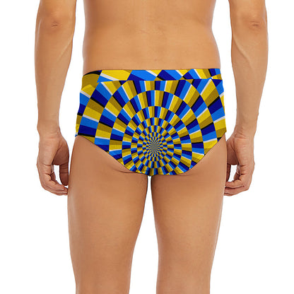 Dartboard Moving Optical Illusion Men's Briefs