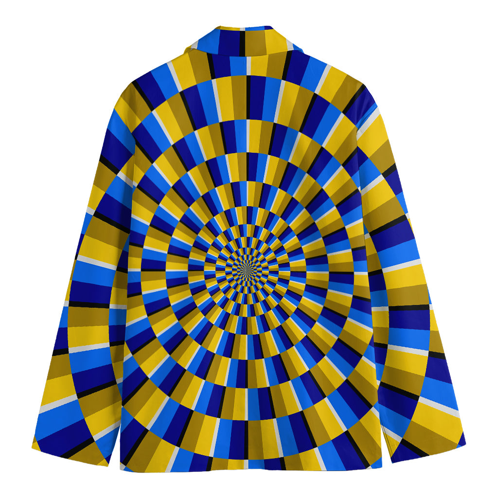 Dartboard Moving Optical Illusion Men's Cotton Blazer