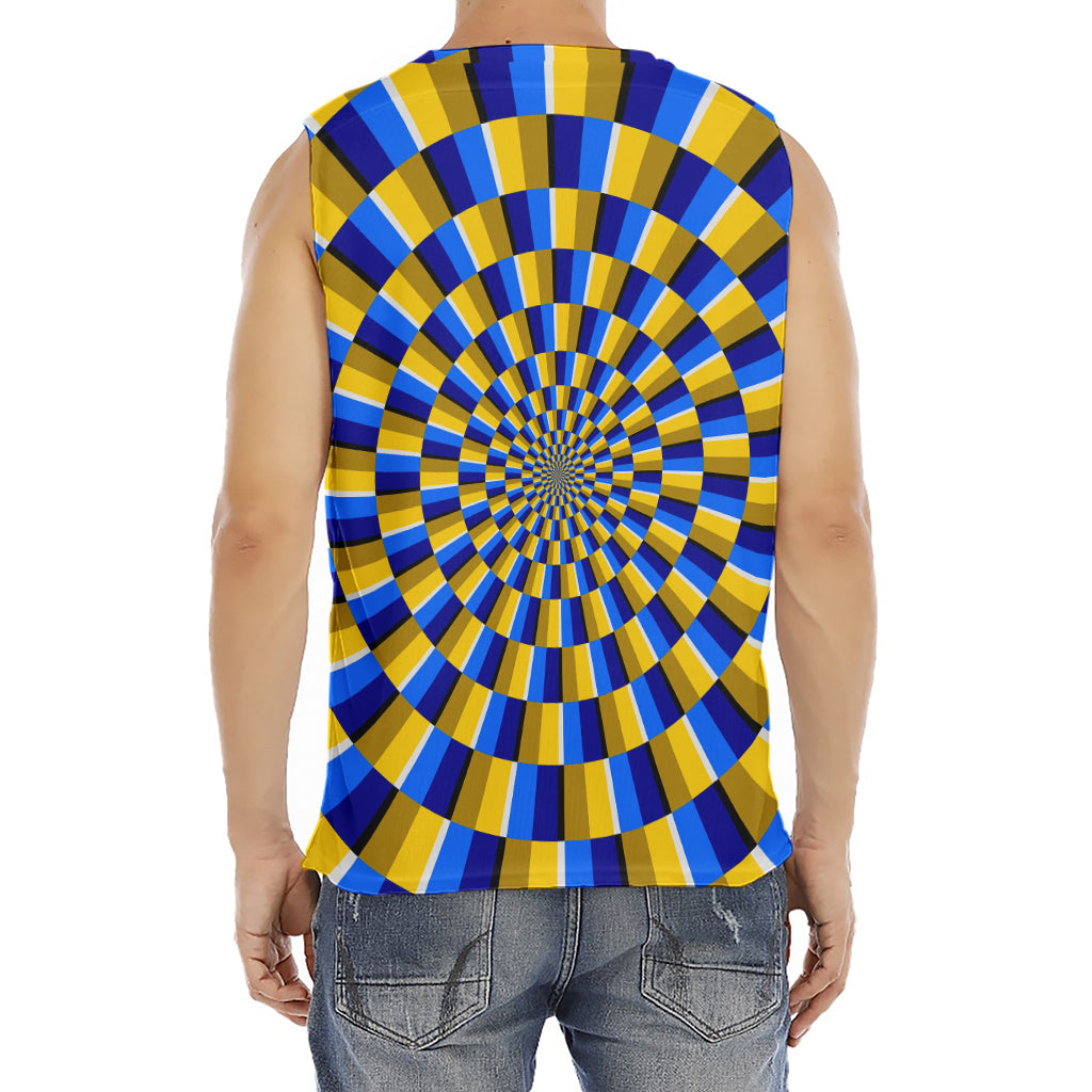 Dartboard Moving Optical Illusion Men's Fitness Tank Top
