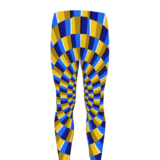 Dartboard Moving Optical Illusion Men's leggings