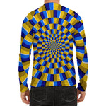 Dartboard Moving Optical Illusion Men's Long Sleeve Rash Guard