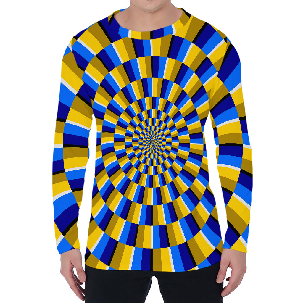 Dartboard Moving Optical Illusion Men's Long Sleeve T-Shirt