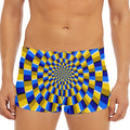 Dartboard Moving Optical Illusion Men's Short Boxer Briefs