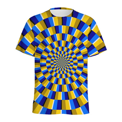 Dartboard Moving Optical Illusion Men's Sports T-Shirt