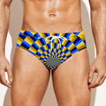 Dartboard Moving Optical Illusion Men's Swim Briefs
