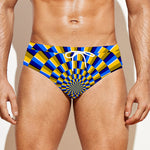 Dartboard Moving Optical Illusion Men's Swim Briefs