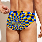 Dartboard Moving Optical Illusion Men's Swim Briefs