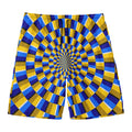 Dartboard Moving Optical Illusion Men's Swim Trunks
