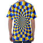 Dartboard Moving Optical Illusion Men's Velvet T-Shirt