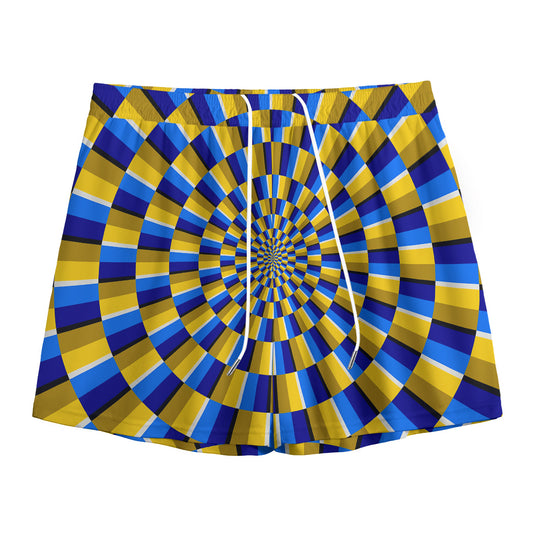 Dartboard Moving Optical Illusion Mesh Shorts