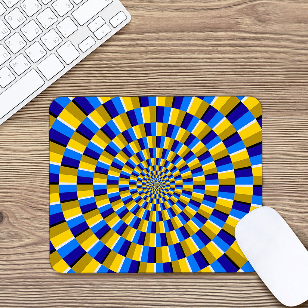 Dartboard Moving Optical Illusion Mouse Pad