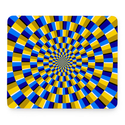 Dartboard Moving Optical Illusion Mouse Pad