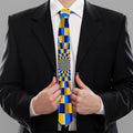 Dartboard Moving Optical Illusion Necktie