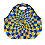 Dartboard Moving Optical Illusion Neoprene Lunch Bag