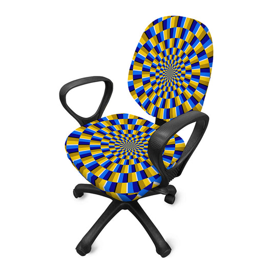 Dartboard Moving Optical Illusion Office Chair Cover