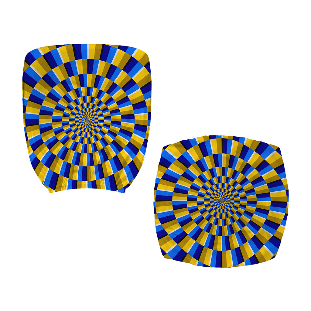 Dartboard Moving Optical Illusion Office Chair Cover