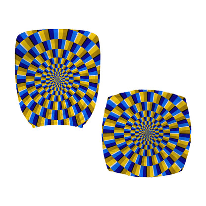Dartboard Moving Optical Illusion Office Chair Cover