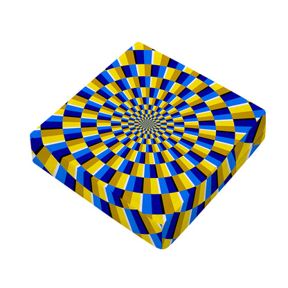 Dartboard Moving Optical Illusion Outdoor Seat Cushion Cover