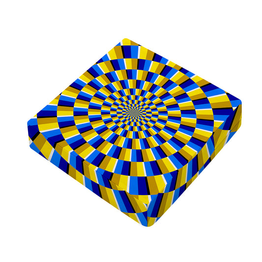 Dartboard Moving Optical Illusion Outdoor Seat Cushion Cover