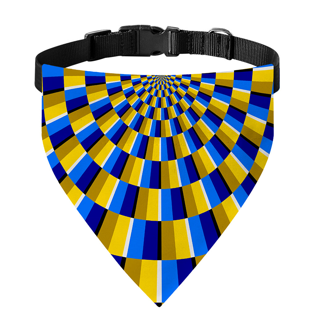 Dartboard Moving Optical Illusion Over The Collar Dog Bandana