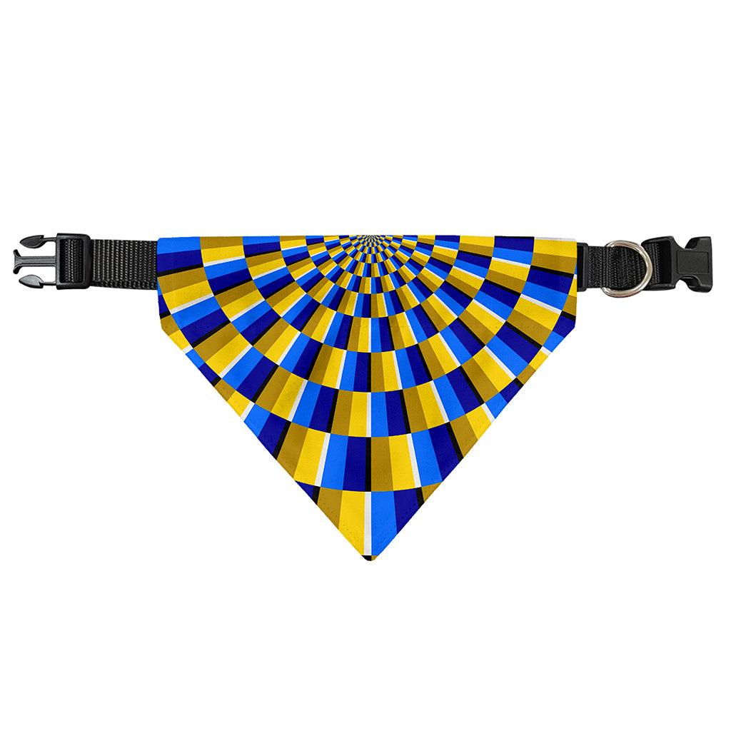 Dartboard Moving Optical Illusion Over The Collar Dog Bandana
