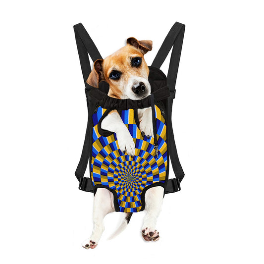 Dartboard Moving Optical Illusion Pet Carrier Backpack