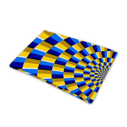 Dartboard Moving Optical Illusion Pet Cooling Mat Cover