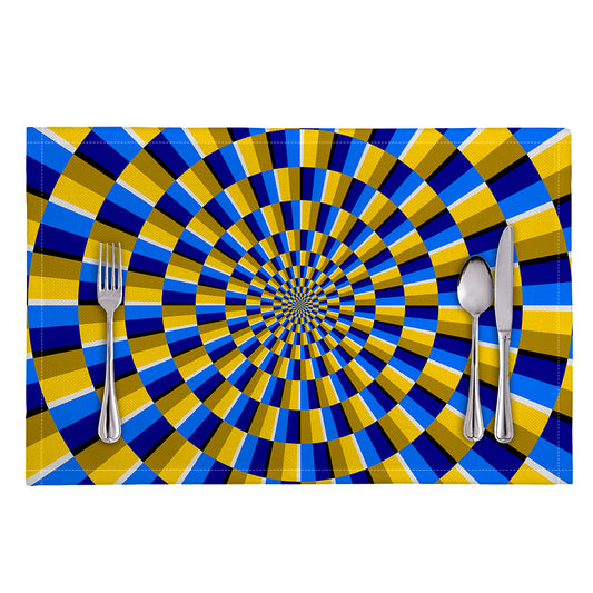 Dartboard Moving Optical Illusion Placemat