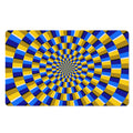 Dartboard Moving Optical Illusion Polyester Doormat