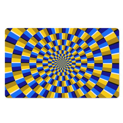 Dartboard Moving Optical Illusion Polyester Doormat