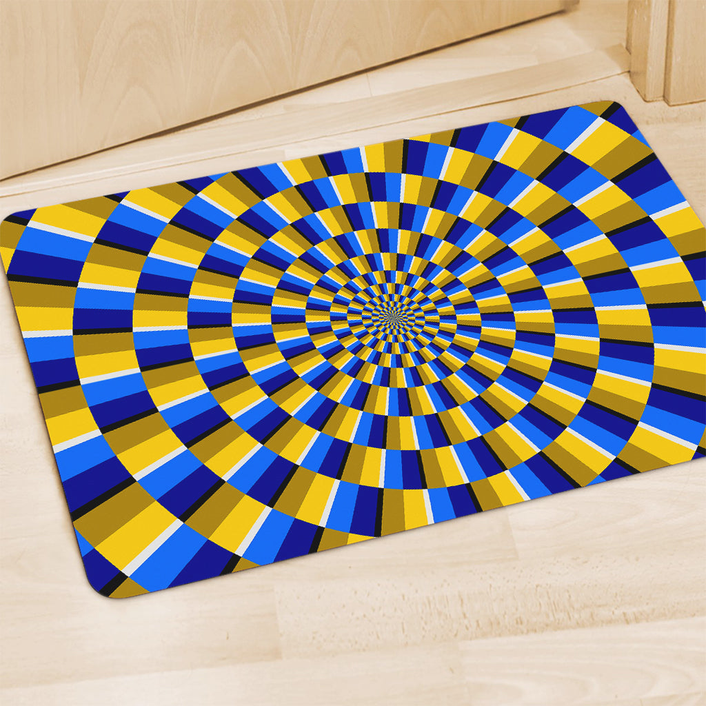 Dartboard Moving Optical Illusion Polyester Doormat