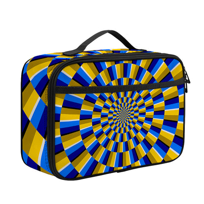 Dartboard Moving Optical Illusion Portable Lunch Bag