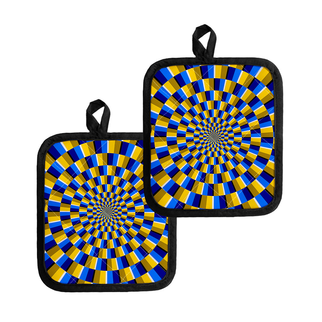 Dartboard Moving Optical Illusion Pot Holders