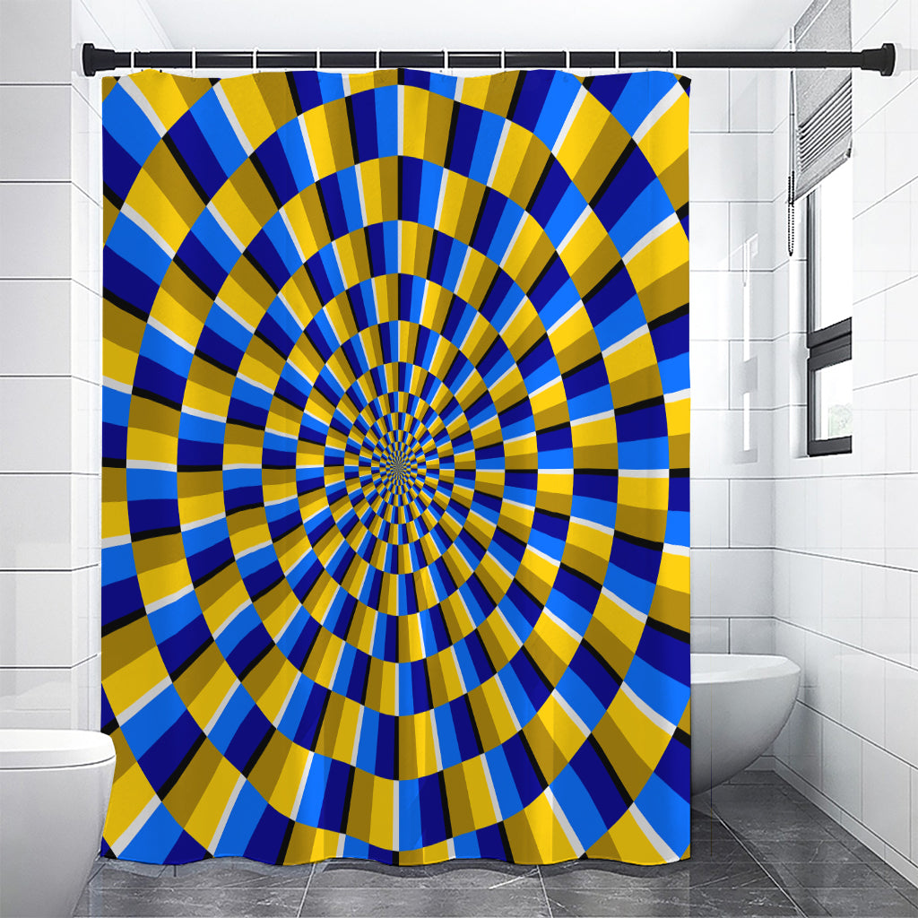 Dartboard Moving Optical Illusion Premium Shower Curtain