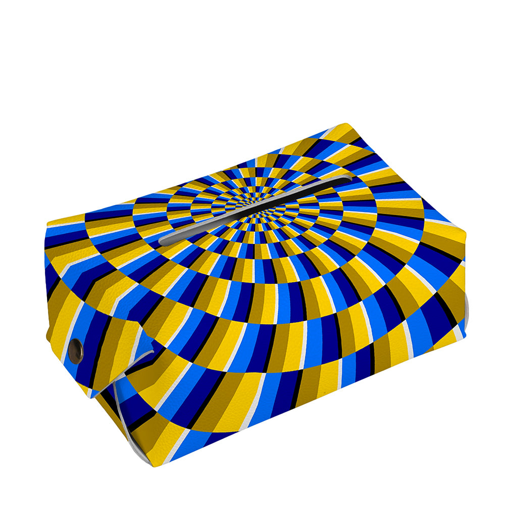 Dartboard Moving Optical Illusion Rectangle Tissue Box Cover