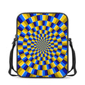 Dartboard Moving Optical Illusion Rectangular Crossbody Bag