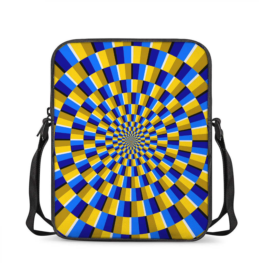 Dartboard Moving Optical Illusion Rectangular Crossbody Bag