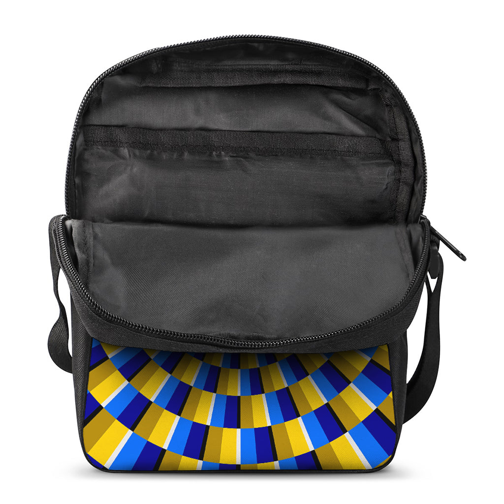 Dartboard Moving Optical Illusion Rectangular Crossbody Bag