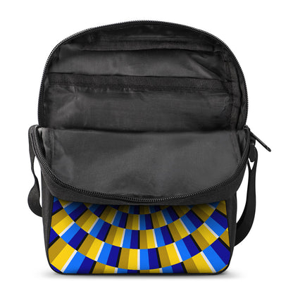 Dartboard Moving Optical Illusion Rectangular Crossbody Bag
