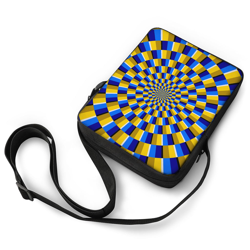 Dartboard Moving Optical Illusion Rectangular Crossbody Bag
