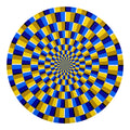 Dartboard Moving Optical Illusion Round Blanket