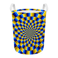 Dartboard Moving Optical Illusion Round Laundry Basket