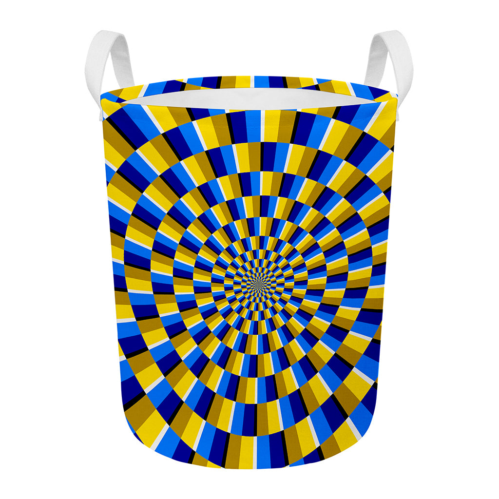 Dartboard Moving Optical Illusion Round Laundry Basket